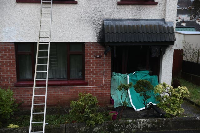 The scene in the Cunninghams Lane area