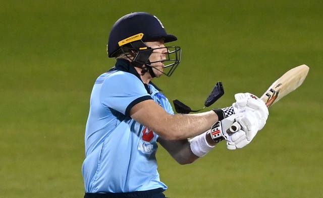 Sam Billings was hit on the helmet 