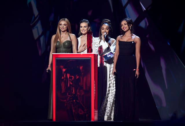 Little Mix presented the award for Best British Solo Male Artist