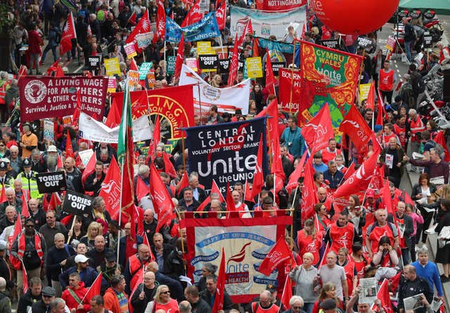 TUC rally - London