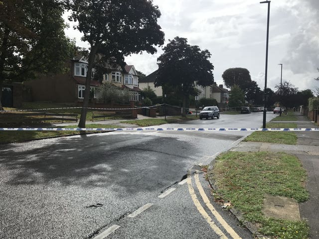 A police cordon at the scene in Kirkstall Gardens, Streatham Hill, south London, where Chris Kaba was shot by armed officers from the Metropolitan Police following a pursuit