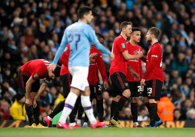Manchester United have won twice at the Etihad this season 