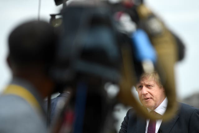 Boris Johnson at G7 