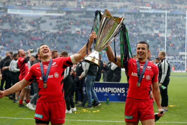 Saracens won the Heineken Champions Cup earlier in the month