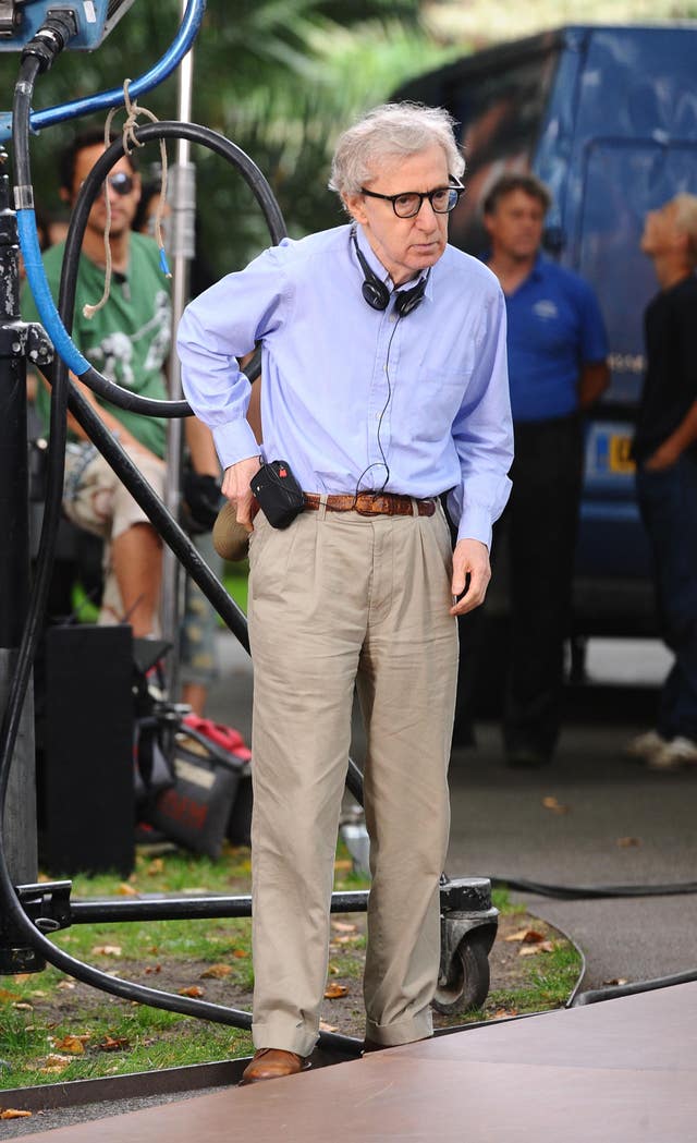 Woody Allen filming – London