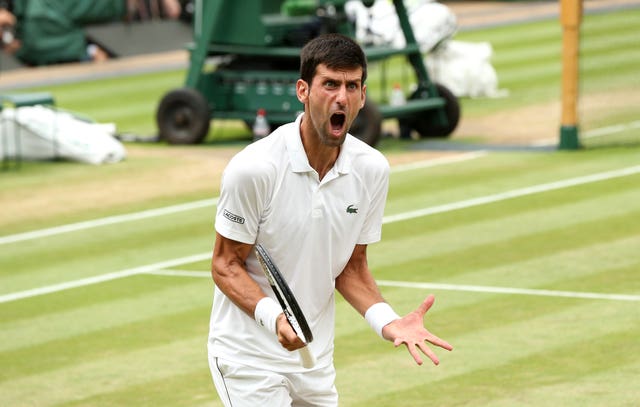 Emotions were running high for Novak Djokovic