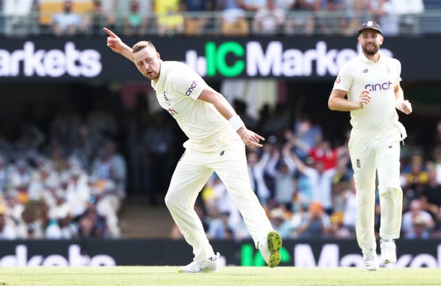 England’s Ollie Robinson did impress with the ball