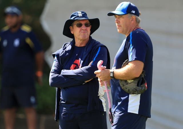 Chris Silverwood, right, has succeeded Trevor Bayliss as England head coach (Mike Egerton/PA)
