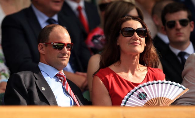 Andrew Strauss with his late wife Ruth