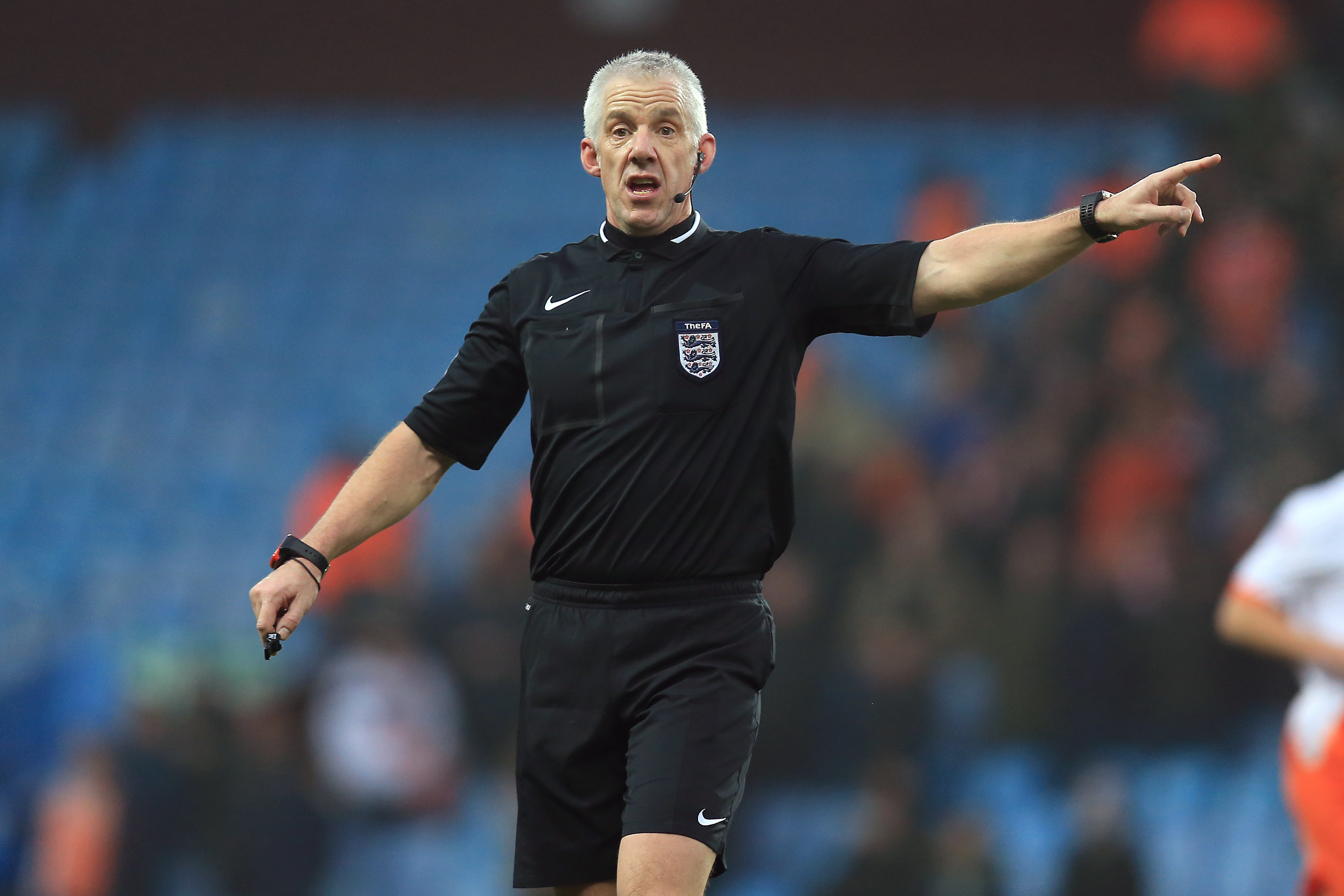 Referee Chris Foy. during an FA Cup match