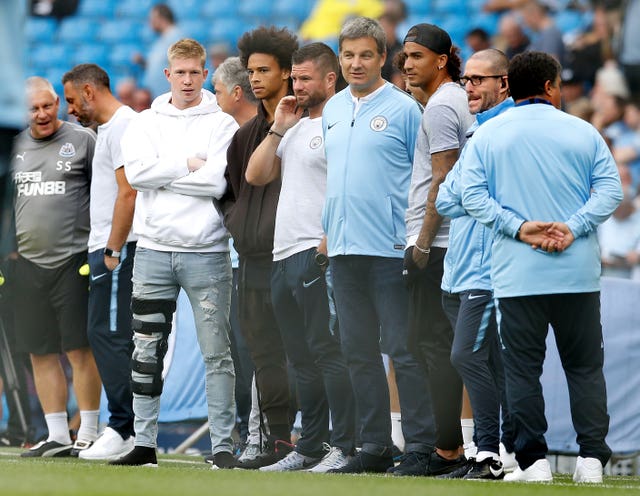 Leroy Sane, centre left