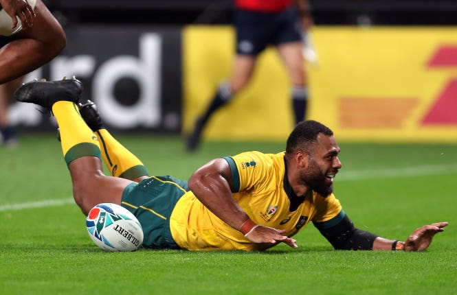 England head coach Eddie Jones is wary of Samu Kerevi's ball-carrying skills