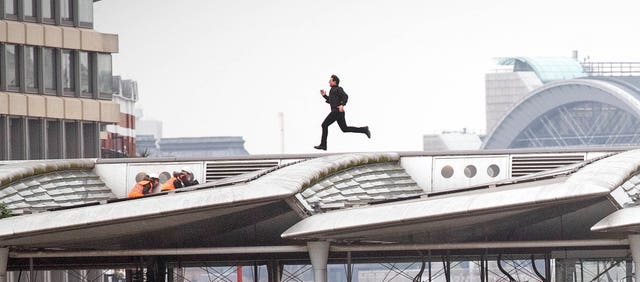 The action star previously stopped traffic in Blackfriars as he filmed another scene for the film, scheduled for release in July