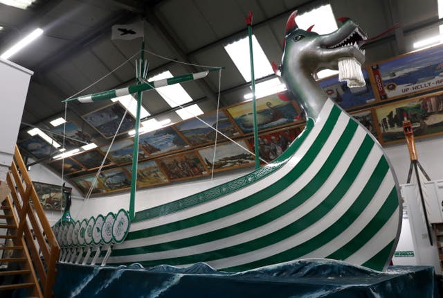 Up Helly Aa Viking longboat