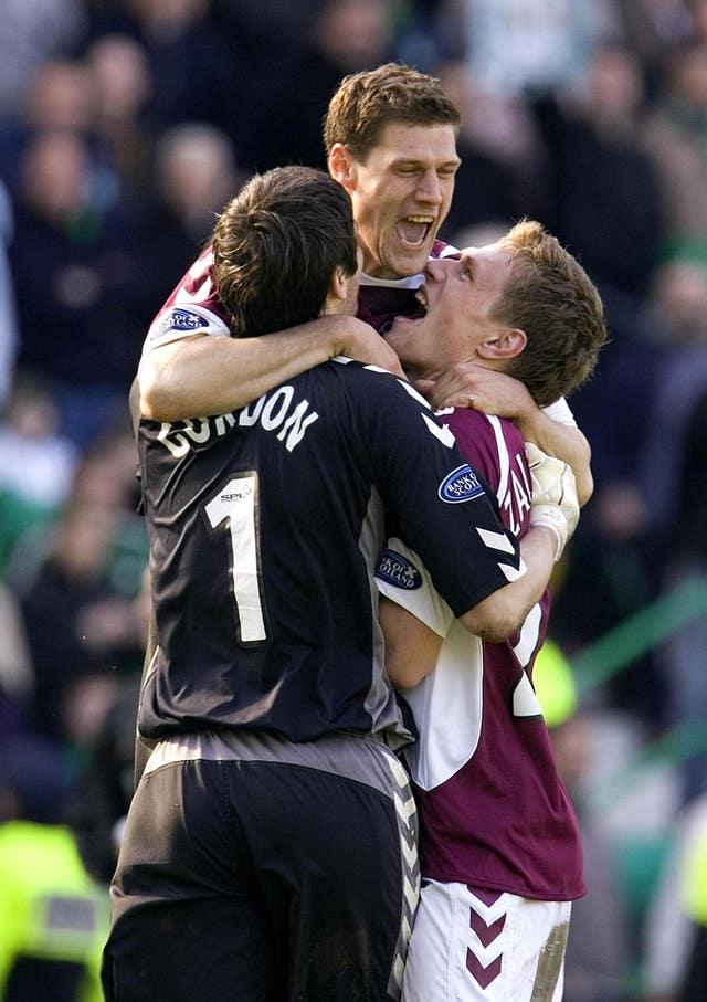 Zaliukas, right, played with Craig Gordon 