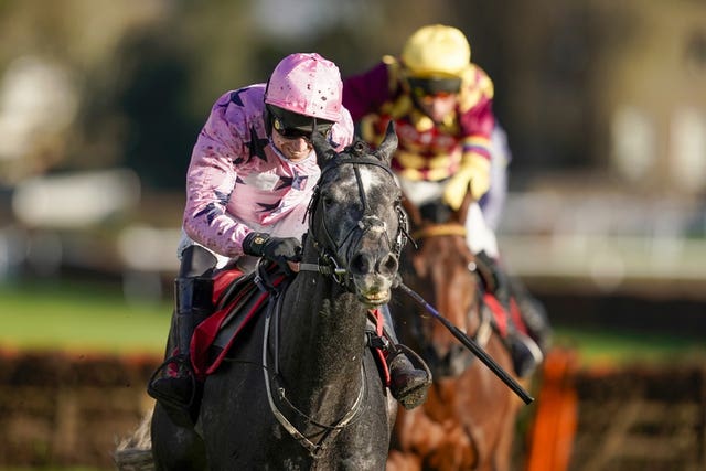 Paddy Brennan in winning action aboard Elham Valley