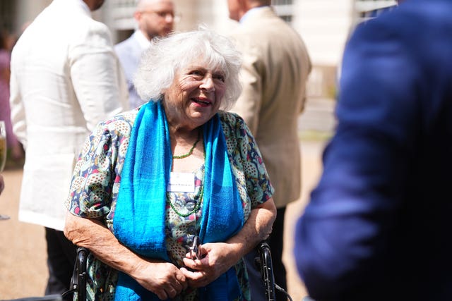 Miriam Margolyes at the reception