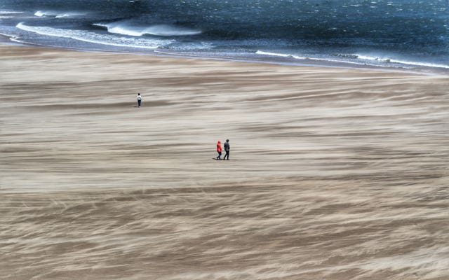 There are 271 million recreational visits to England's coasts annually (Owen Humphreys/PA)