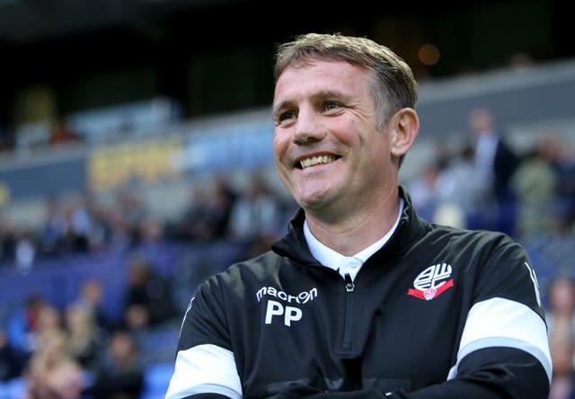 Happier times for Parkinson during a Championship match against Burnley in 2016