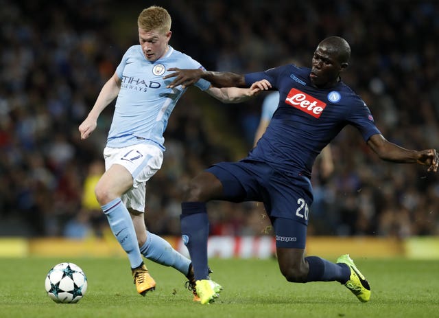 Napoli's Kalidou Koulibaly, right, has plenty of admirers