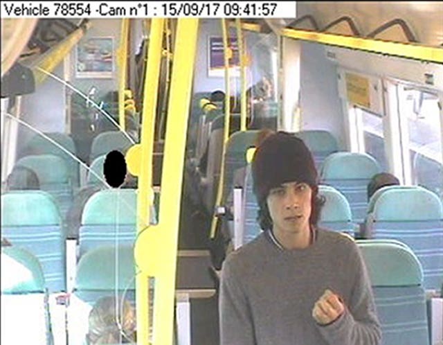 Ahmed Hassan on a train to Brighton