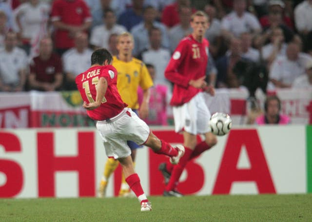 Joe Cole scored a stunner for England against Sweden at the 2006 World Cup