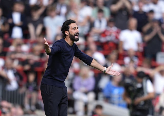 Fulham manager Alvaro Arbeloa
