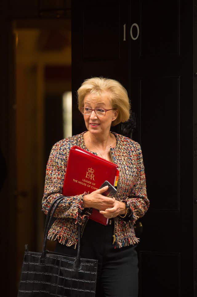 Andrea Leadsom has promised tough sanctions to tackle sexual harassment (Dominic Lipinski/PA)