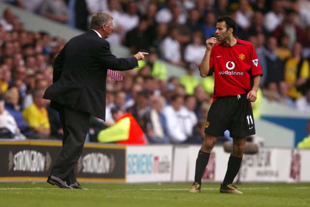 Manchester United manager Sir Alex Ferguson brought Ryan Giggs into the first team aged just 17. (Mike Egerton/EMPICS Sport)