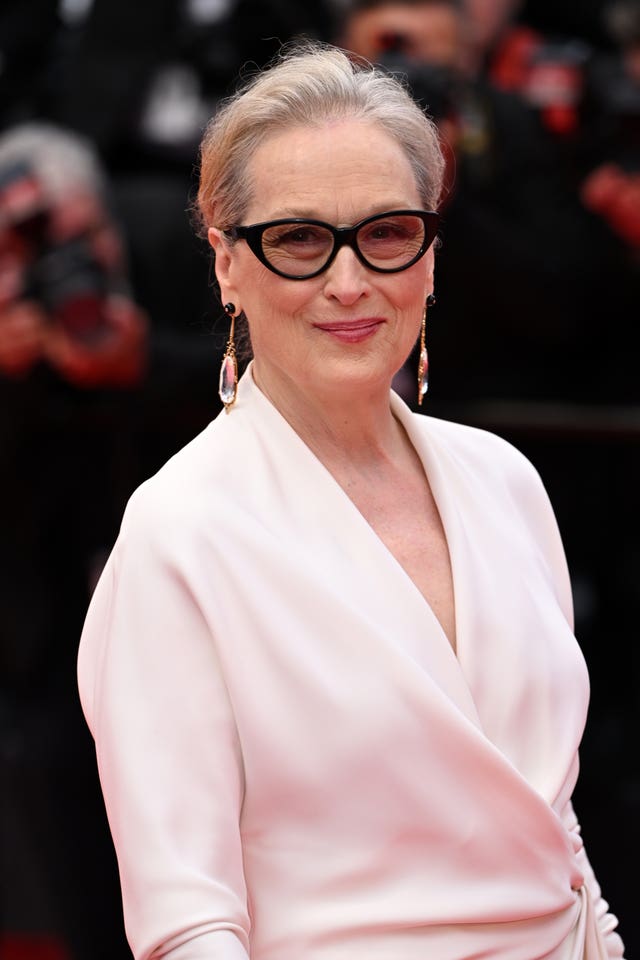 Meryl Streep on the red carpet at the 77th Cannes Film Festival
