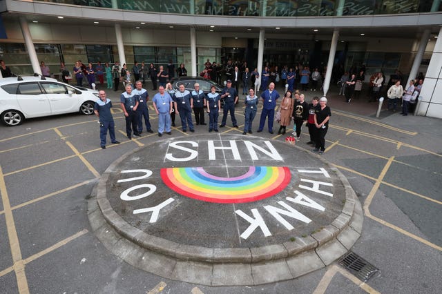 NHS workers at Royal Liverpool University Hospital