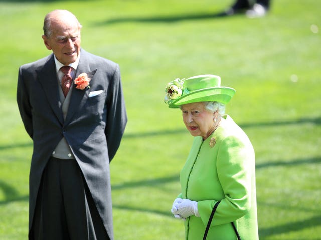 The Duke of Edinburgh and The Queen at Royal Ascot (John Walton/PA)