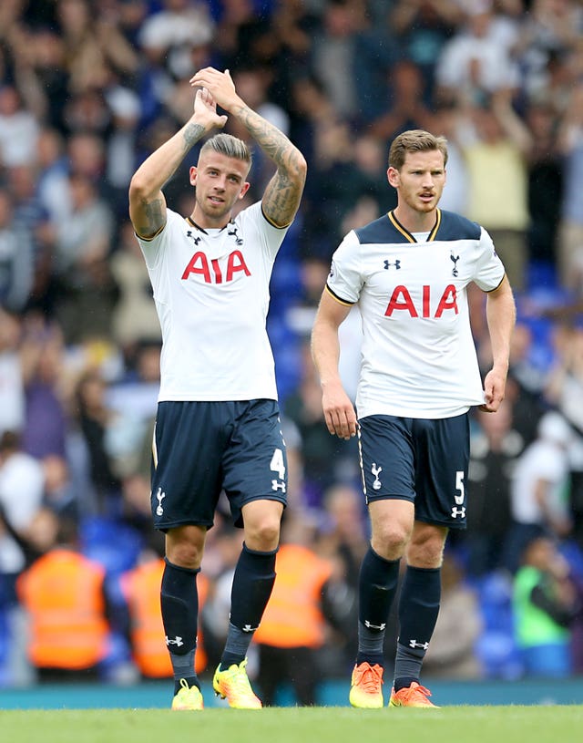 Toby Alderweireld (left) and Jan Vertonghen were both linked with moves to Old Trafford when Jose Mourinho was Manchester United manager