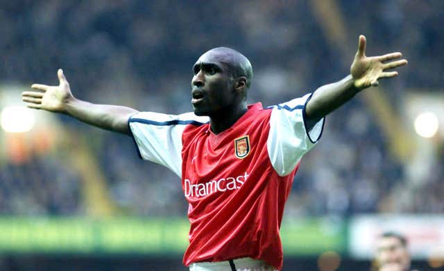 Sol Campbell made the short journey across north London to join Wenger on a free transfer from Tottenham.