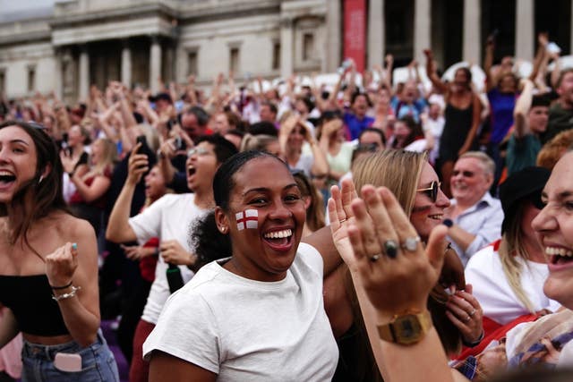 Fans watch England v Germany – UEFA Women’s Euro 2022 – Final
