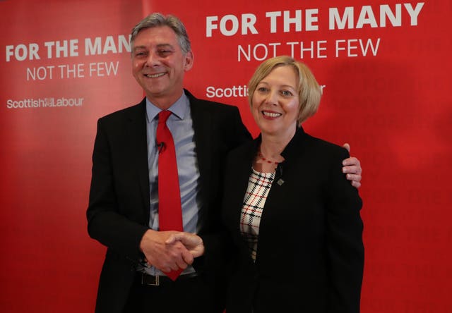 Richard Leonard and Lesley Laird