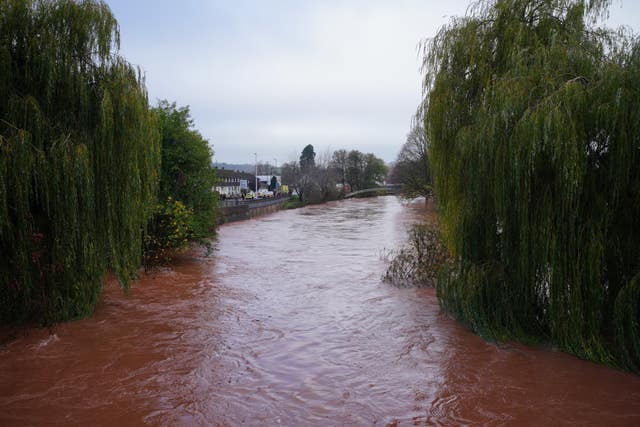 The River Monnow in Monmouth