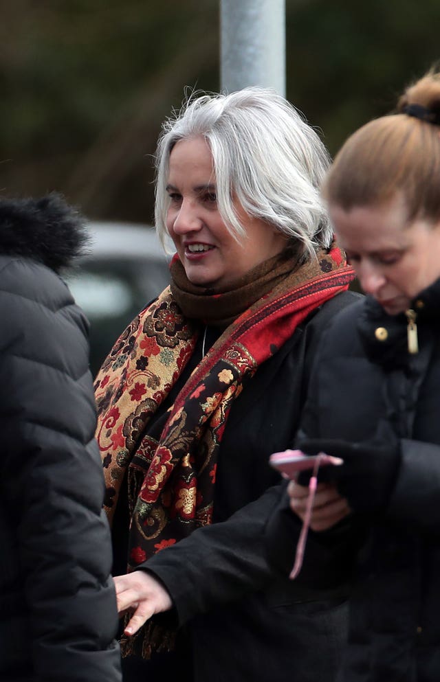 Rebecca Miller arrives at Maidstone Crown Court