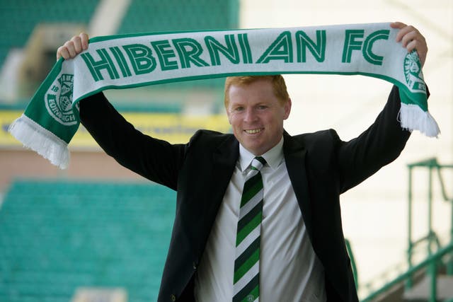 Neil Lennon was appointed Hibernian manager in 2016 (John Linton/PA).