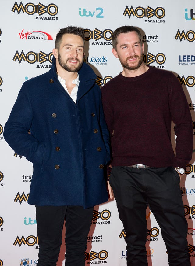 Emmerdale actors Michael Parr and Anthony Quinlan.