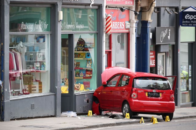 Crashed car