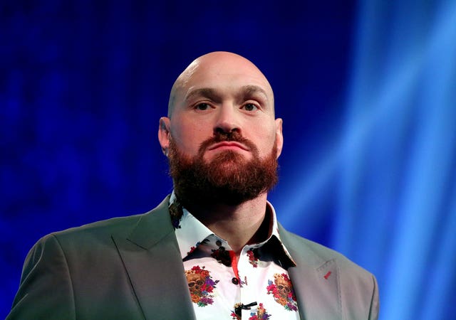 Tyson Fury was in combative mood on Monday