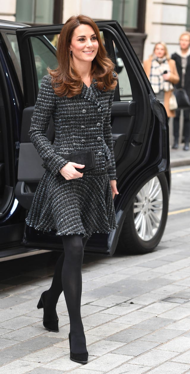 The Duchess of Cambridge arrives at Mercer’s Hall