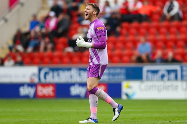 Newcastle goalkeeper Freddie Woodman is in line to make his Premier debut against West Ham on Sunday