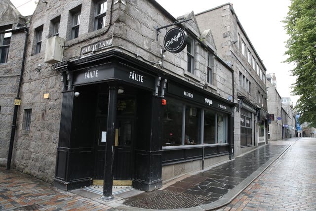 A closed pub in Aberdeen
