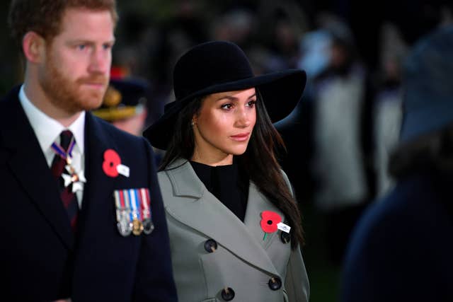 The service took place at Wellington Arch in London (Toby Melville/PA)