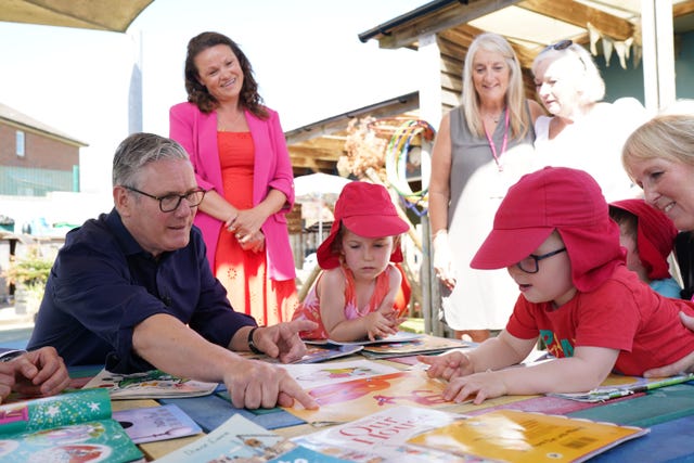Sir Keir Starmer at Acorn Nursery in Brighton