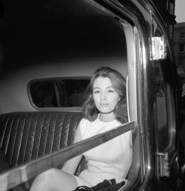 Christine Keeler who was first spotted by John Profumo at Cliveden House (PA)