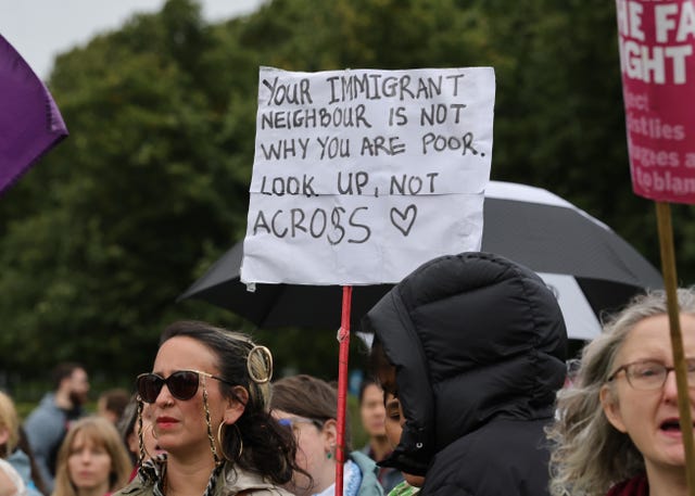 Protesters in Glasgow