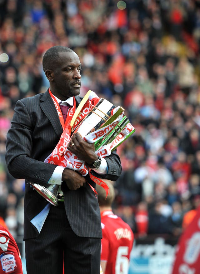 Chris Powell with the League One trophy in 2012